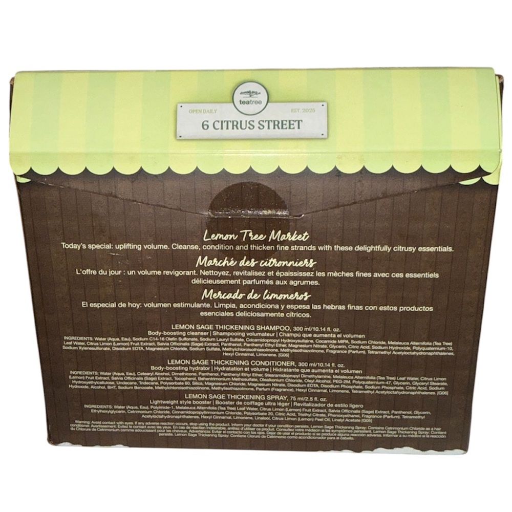 NEW!- Paul Mitchell- Lemon Tree Market- Tea Tree Lemon Sage Kit (Thickening) - Picture 2 of 3